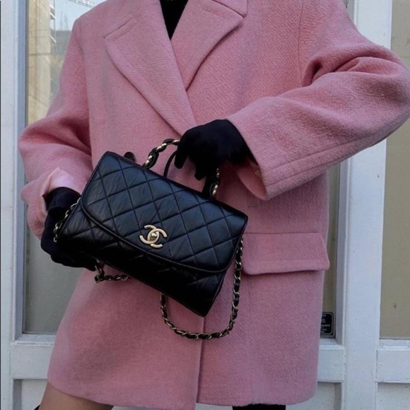 ZARA Oversized Double-Breasted Pink Coat BNWT - Picture 5 of 7